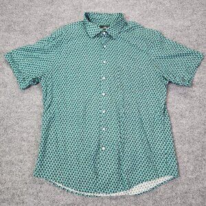 Rodd & Gunn 100% Cotton Button-up Woven in Italy Men's 2XL Sports Fit Bird Print